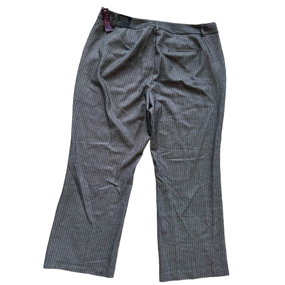 Lane Bryant metallic sexy black grey stripe pant outlet exclusive NWT plus sz 20 - Picture 13 of 13